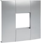 HAGER - Adaptador mecanismo modular simple 45x45 aluminio