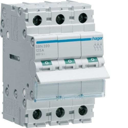 HAGER - Interruptor modular corte SB 3P 125A