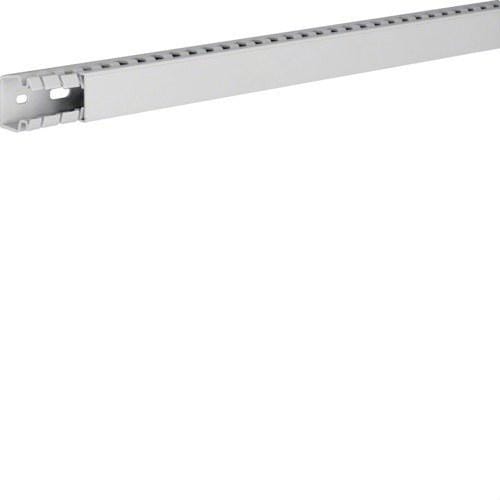 HAGER - Canal de cuadro+tapa PC ABS HA7 25x25 gris claro