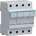 HAGER - Portafusible seccionable tipo L38 3P+N 32A 690V