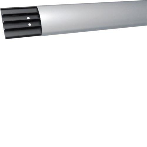 HAGER - Canal+tapa SLA 18x75 con 4 compartimentos aluminio anodizado
