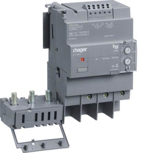 HAGER - Bloque diferencial para X160 3P 160A REGULABLE MONTAJE LATERAL