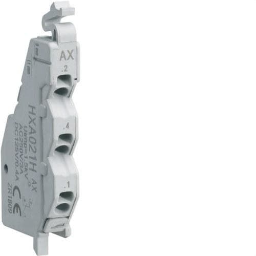 HAGER - Contacto auxiliar para interruptor X160-X250 1NA+1NC