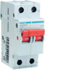 HAGER - Interruptor automático MN 1P+N 25A curva-C