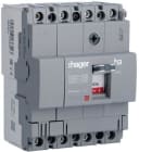 HAGER - Interruptor automático X160 4P4D 18kA 63A TM fijo