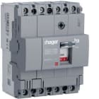 HAGER - Interruptor automático X160 4P4D 18kA 80A TM fijo