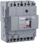 HAGER - Interruptor automático X160 4P4D 18kA 100A TM fijo