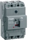 HAGER - Interruptor automático X160 3P3D 18kA 125A TM fijo