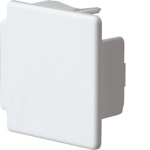 HAGER - Tapa final LF 40x40 blanco nieve