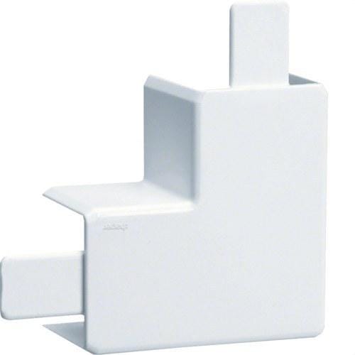 HAGER - �?ngulo plano LF 40x40mm blanco nieve