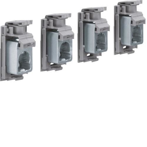 HAGER - Borne de conexión para interruptor X160 4P aluminio
