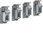 HAGER - Borne de conexión para interruptor X160 4P aluminio