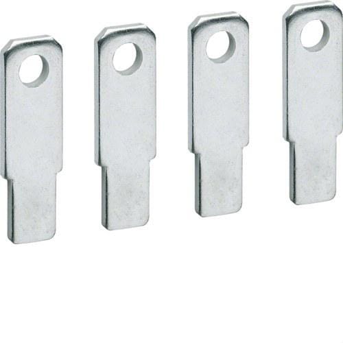 HAGER - Pletina recta prolongada borne para interruptor X160 4 POLOS