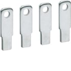 HAGER - Pletina recta prolongada borne para interruptor X160 4 POLOS