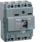 HAGER - Interruptor automático X160 4P4D 25kA 63A TM regulable fijo