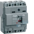 HAGER - Interruptor automático X160 4P4D 25kA 80A TM regulable fijo