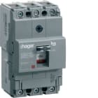 HAGER - Interruptor automático X160 3P3D 25kA 125A TM regulable fijo