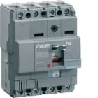 HAGER - Interruptor automático X160 4P4D 25kA 160A TM regulable fijo