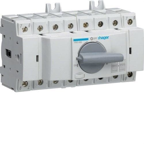 HAGER - CONMUTADOR MODULAR I-0-II 4x80A