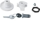 HAGER - Cerradura con llave de sierra n° 405 para armarios Univers IP44