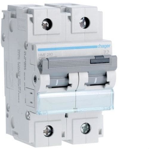 HAGER - Automático magnetotérmico HM curva-C 10kA 2P 80A
