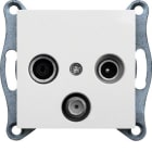 HAGER - Toma RTV-SAT LUMINA2 blanco polar