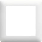 HAGER - Marco con 1 elemento LUMINA2 blanco polar
