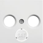 HAGER - Tapa R/TV/SAT LUMINA2 blanco polar