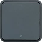 HAGER - Interruptor bipolar estanca gris
