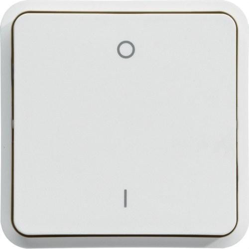 HAGER - Interruptor bipolar estanca blanco