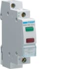 HAGER - Piloto doble 230V 0,9W verde+rojo