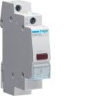 HAGER - Piloto led 12/48V CA/CC rojo