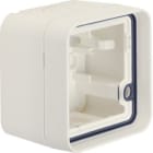 HAGER - Caja de superficie estanca con 1 elemento blanco