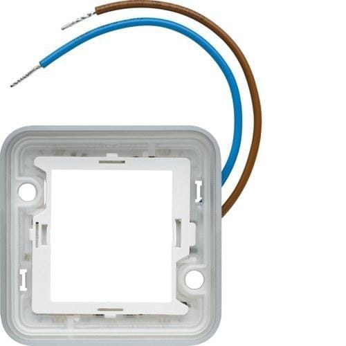 HAGER - Anillo luminoso estanca 230V blanco
