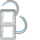 HAGER - Anillo luminoso estanca doble vertical 230V blanco