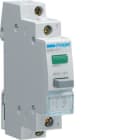 HAGER - Pulsador con piloto luminoso 16A 250V 1 NA verde