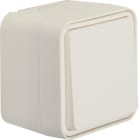 HAGER - Conmutador superficie CUBYKO IP55 blanco polar