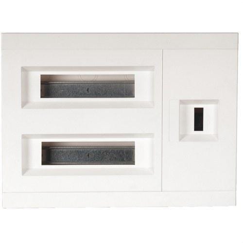 HAGER - Caja empotrar con 1 módulo ICP+18 módulos PIA talla 32 1 fila RU 1407D