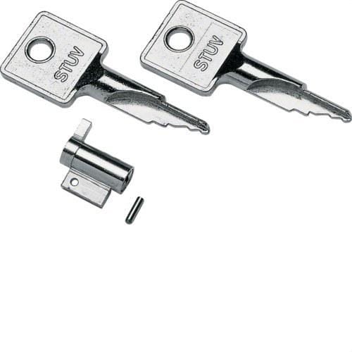 HAGER - Cerradura con llave de sierra para Cubrebornes golf GD