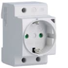 HAGER - Base enchufe francés 16A 230V 2P+TT con piloto