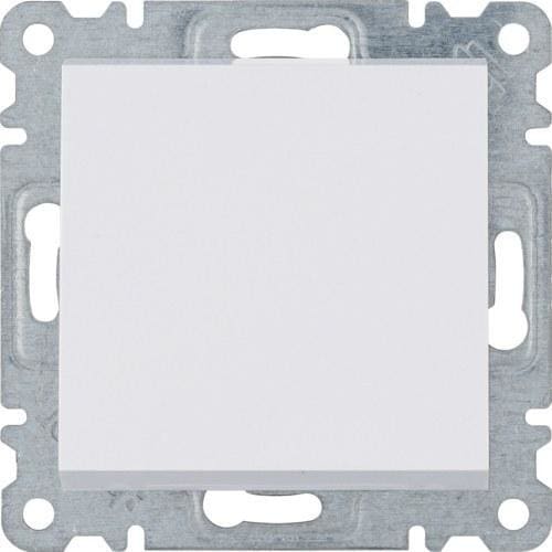 HAGER - Pulsador LUMINA2 blanco polar