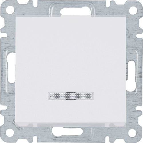 HAGER - Interruptor indicador luminoso LUMINA2 blanco polar