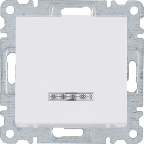 HAGER - Conmutador indicador luminoso LUMINA2 blanco polar