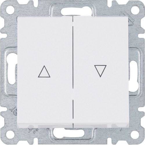 HAGER - Interruptor persiana LUMINA2 blanco polar