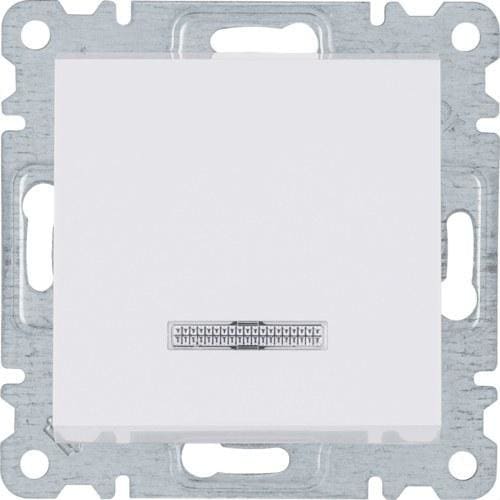 HAGER - Pulsador indicador luminoso LUMINA2 blanco polar