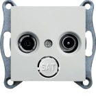 HAGER - Toma RTV LUMINA2 blanco polar