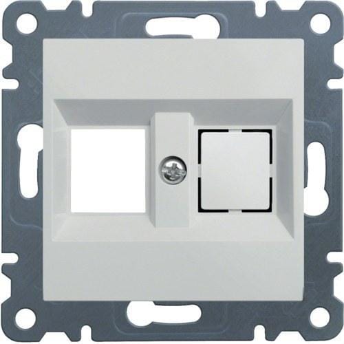 HAGER - Soporte doble KEYSTONE JACK LUMINA2 blanco polar