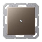 JUNG - PLACA CENTRAL CON SALIDA CABLE MOKKA