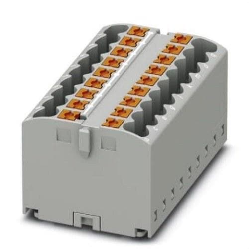 PHOENIX CONTACT - BLQ.DISTR.PTFIX 18X2,5 GY,BNE.BA.CX.PUSH-IN,18 CX.SECCIÓN: 0,14-4mm²,AWG: 26 -12