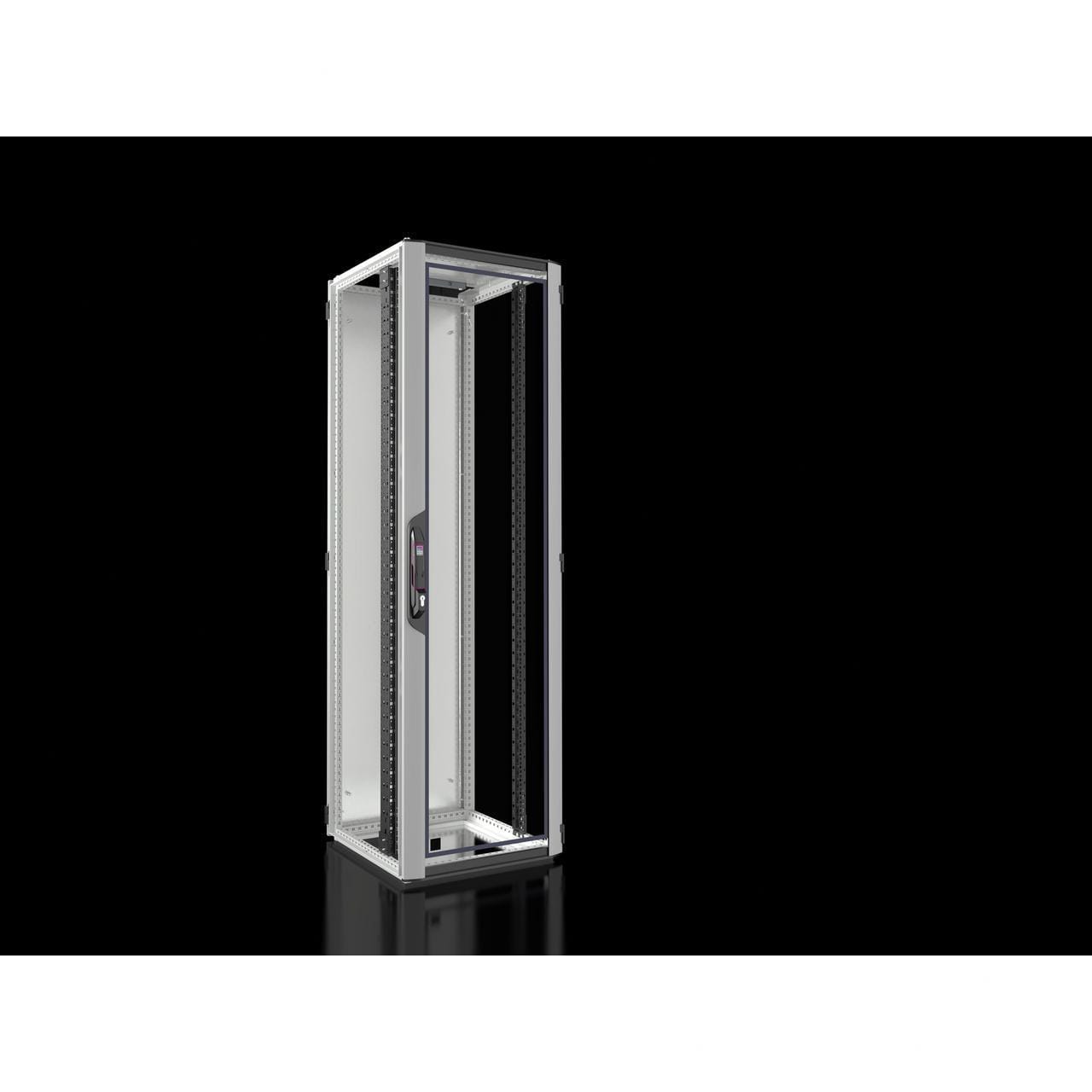 RITTAL - Rack VX/IT estándar puerta transparente 600x2000x600mm RAL 7035 para redes / servidores con guías perfil de 19"